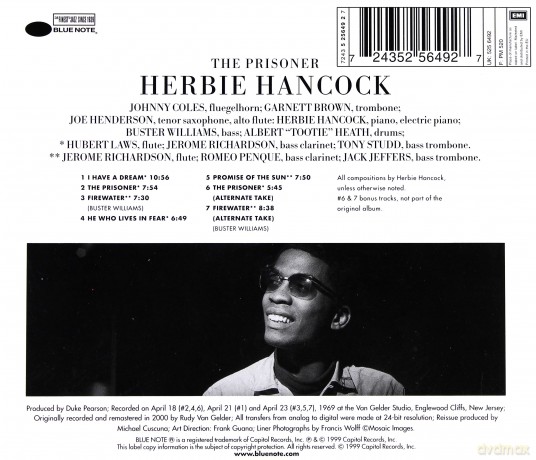 Hancock, Herbie: The Prisoner (rudy Van Gelder Remaster) [CD]