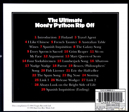 Monty Python: The Ultimate Monty Python Rip Off [CD]