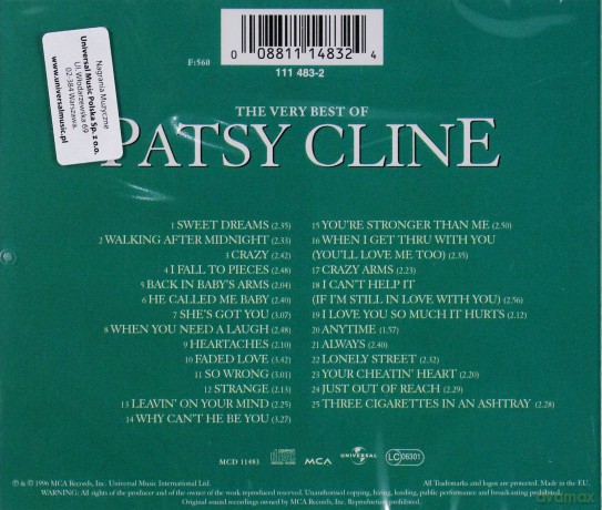 Cline, Patsy: The Very Best Of Patsy Cline [CD]