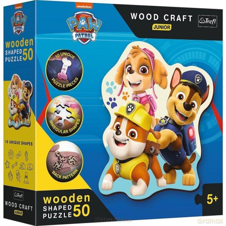 Puzzle drewniane 50 Zabawny Psi Patrol [PUZZLE]