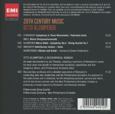 Klemperer, Otto: Twentieth Century (limited) [4CD]