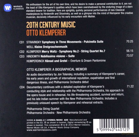 Klemperer, Otto: Twentieth Century (limited) [4CD]