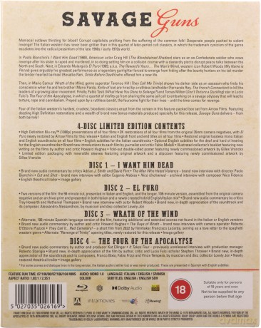 Savage Guns - Four Classic Westerns Volume 3 (Limited) [4xBlu-Ray]
