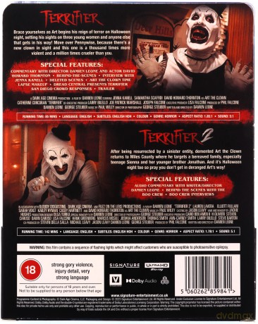 Terrifier The Bloody Duo (steelbook) (Limited) [Blu-Ray 4K]