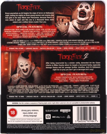 Terrifier The Bloody Duo (steelbook) (Limited) [Blu-Ray 4K]