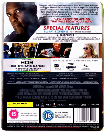 The Equalizer 3 (steelbook) (Bez litości 3. Ostatni rozdział) (Limited) [Blu-Ray 4K]+[Blu-Ray]