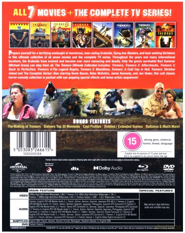 Tremors Complete Movie Collection (7 Films) + TV (Limited) [7xBlu-Ray]+[3DVD]