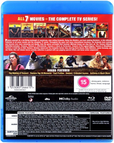 Tremors Complete Movie Collection (7 Films) + TV (Limited) [7xBlu-Ray]+[3DVD]