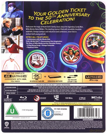 Willy Wonka and The Chocolate Factory (Willy Wonka i fabryka czekolady) (Limited) (steelbook) [Blu-Ray 4K]+[Blu-Ray]