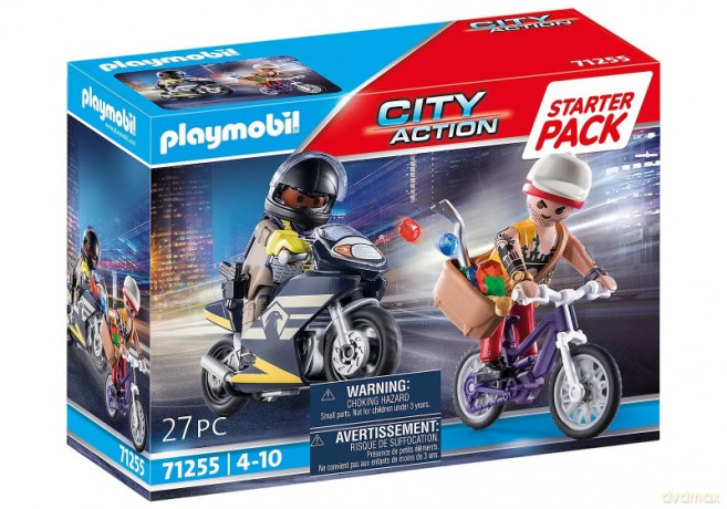 PLAYMOBIL Figurki City Action 71255 Starter Pack Jednostka specjalna ze złodziejem biżuterii