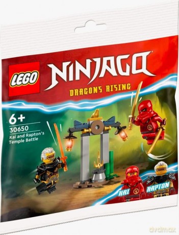 LEGO Ninjago Bitwa Kaia i Raptona w świątyni (30650) [KLOCKI]
