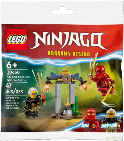 LEGO Ninjago Bitwa Kaia i Raptona w świątyni (30650) [KLOCKI]