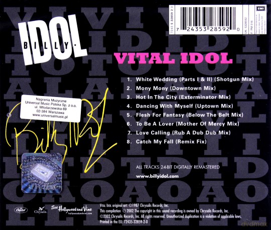 Billy Idol: Vital Idol [CD]