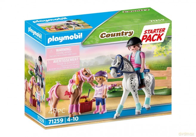PLAYMOBIL Zestaw Country 71259 Starter Pack Pielęgnacja koni