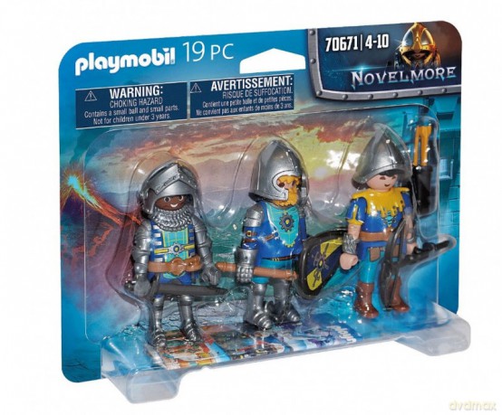 PLAYMOBIL Zestaw figurek Novelmore 70671 Trzech Rycerzy Novelmore