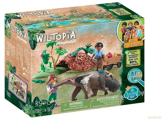 PLAYMOBIL Zestaw figurek Wiltopia 71012 Opieka nad mrówkojadem