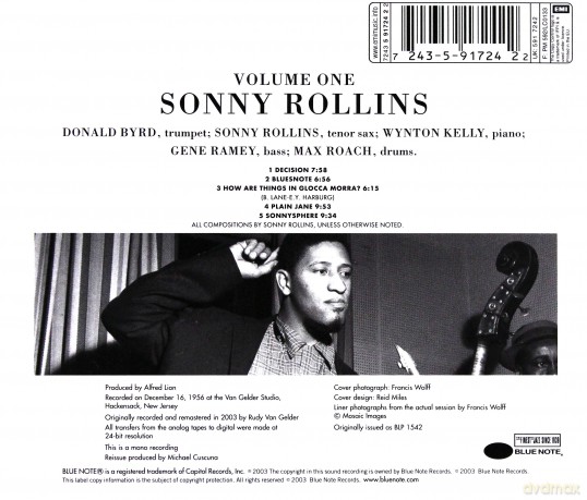 Rollins, Sonny: Volume 1 - Rvg [CD]