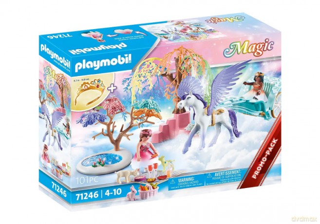 PLAYMOBIL Zestaw Magic 71246 Piknik księżniczek z powozem jednorożca