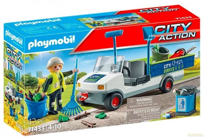 PLAYMOBIL Zestaw z figurkami City Action 71433 Sprzątanie miasta samochodem elektryczny