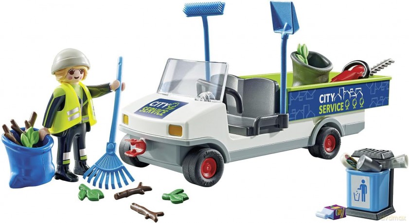 PLAYMOBIL Zestaw z figurkami City Action 71433 Sprzątanie miasta samochodem elektryczny