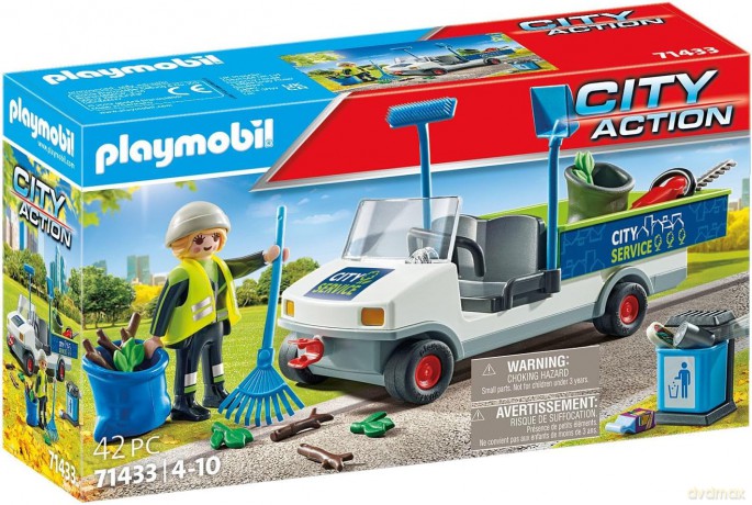 PLAYMOBIL Zestaw z figurkami City Action 71433 Sprzątanie miasta samochodem elektryczny