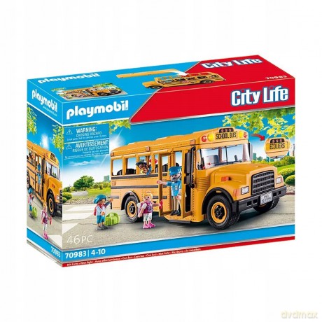PLAYMOBIL Zestaw z figurkami City Life Autobus Szkolny (70983)