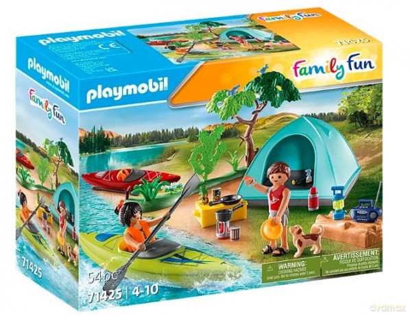 PLAYMOBIL Zestaw z figurkami Family Fun 71425 Biwak pod namiotem