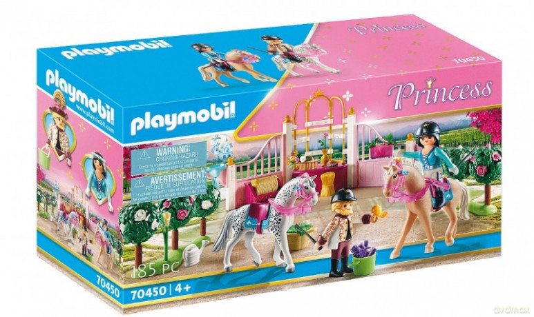 PLAYMOBIL Zestaw z figurkami Princess 70450 Nauka jazdy konnej w stajni