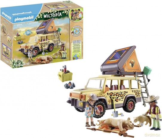 PLAYMOBIL Zestaw z figurkami Wiltopia 71293 Z samochodem terenowym wśród lwów