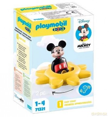 PLAYMOBIL Zestaw z figurką 1.2.3 Disney 71321 Myszka Miki i słoneczko-grzechotka