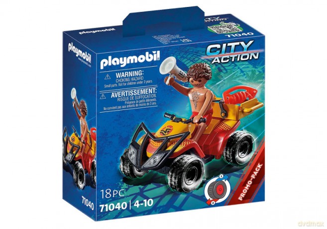 PLAYMOBIL Zestaw z figurką City Action 71 040 Quad ratownika