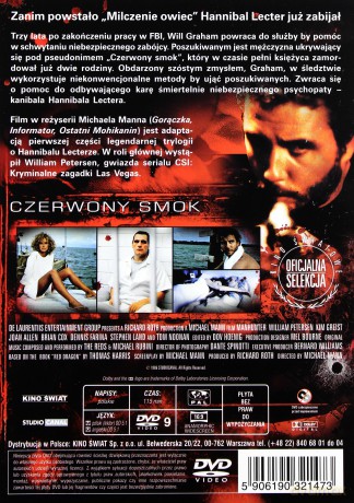 Czerwony Smok (Manhunter) (Kino Światowe) [DVD]