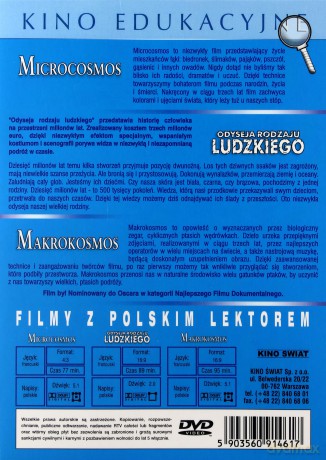 Kino edukacyjne Kolekcja: Mikrokosmos / Makrokosmos / Odyseja rodzaju ludzkiego [BOX] [3DVD]