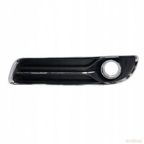 Atrapa zderzaka przód L CHRYSLER 300 C II 04.11-10.14 BLIC 6502-07-0939913DP (z otworami na halogeny, plastik, chromowany/czarny)