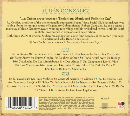 Ruben Gonzalez: A Cuban Legend (digipack) [2CD]