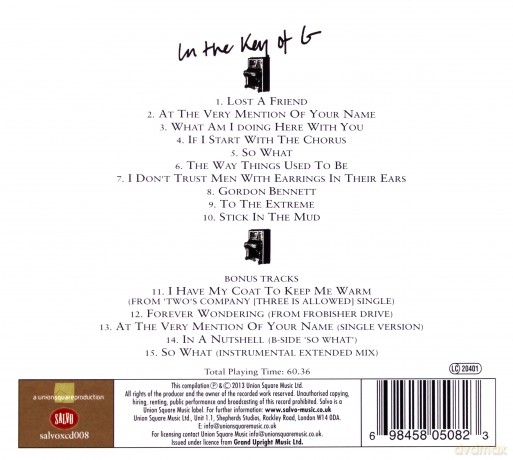 Gilbert O'sullivan: In The Key Of G (digipack) [CD]