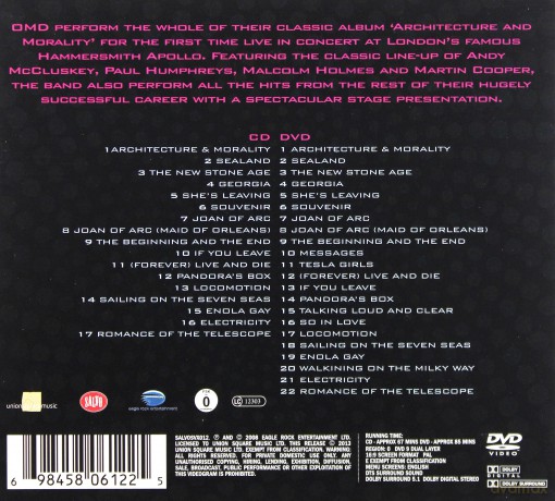 Omd: Live (digipack) [CD]+[DVD]
