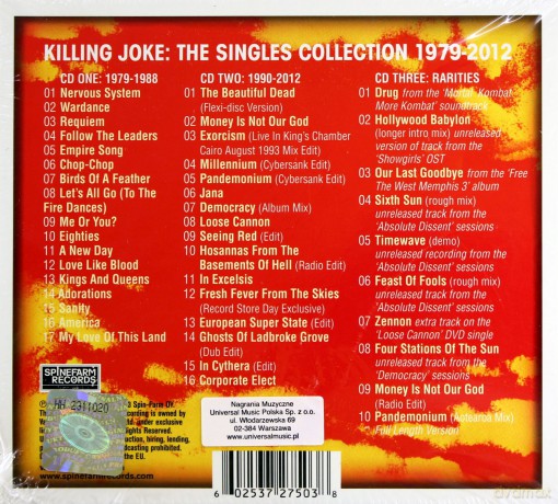 Killing Joke: Singles Collection 1979 - 2012 (Deluxe) Ltd. [3CD]