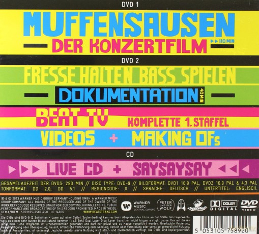 Beatsteaks: Muffensausen (digipack) [2DVD]+[CD]