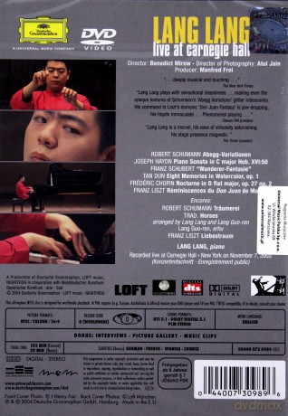 Lang Lang: Live At Cornegie Hall [DVD]