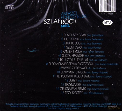 Andrzej Poniedzielski: SzlafRock & roll (digipack) [CD]