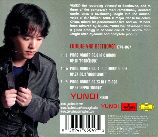 Li Yundi: Beethoven Moonlight Patetique Appassionata [CD]