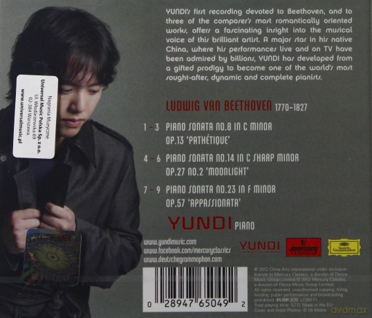 Li Yundi: Beethoven Moonlight Patetique Appassionata [CD]