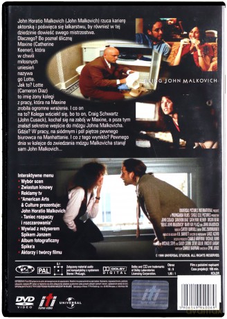 Być jak John Malkovich [DVD]