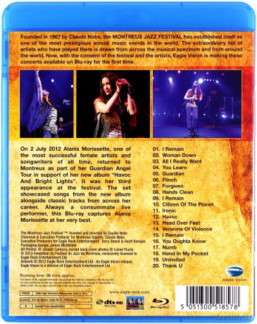 Alanis Morissette: Live At Montreux 2012 [Blu-Ray]