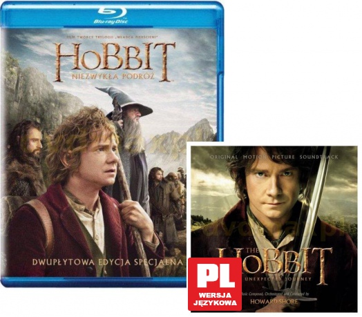The Hobbit: An Unexpected Journey (Hobbit: Niezwykła Podróż) (edycja specjalna + soundtrack) [2Blu-ray]+[2CD]