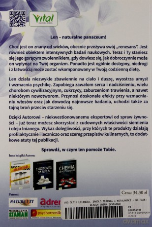Cud oleju lnianego. Żródło zdrowia i witalności - Dr Hans-Ulrich Grimm [KSIĄŻKA]