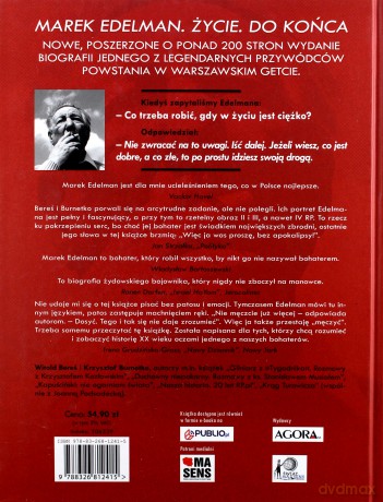 Marek Edelman Życie Do końca - Witold Bereś, Krzysztof Burnetko [KSIĄŻKA]