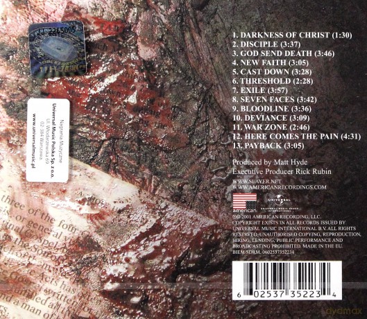Slayer: God Hates Us All [CD]