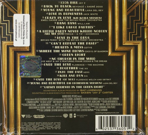 Great Gatsby (Deluxe) (ecopack) soundtrack (Wielki Gatsby) [CD]